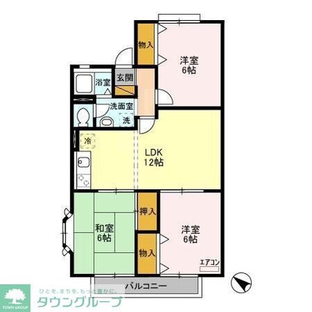 グリーンヒル矢橋の物件間取画像